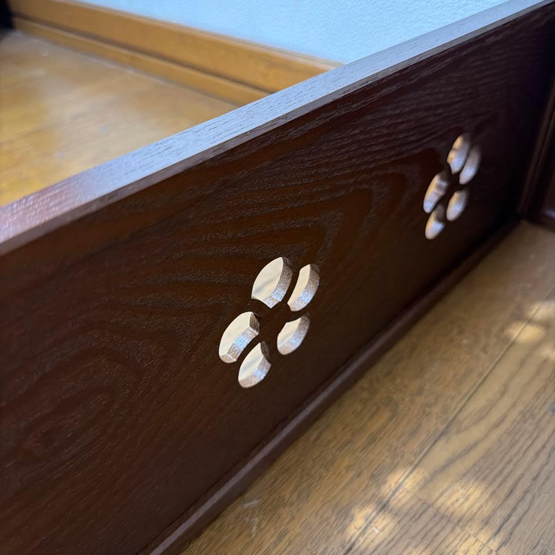 茶道具 表千家 如心斎好 桑 捻梅透し 風炉先屏風