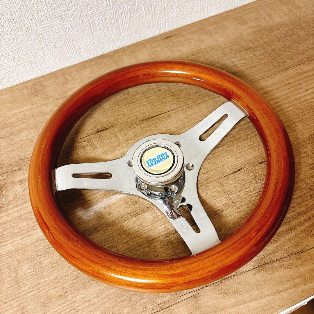 希少　当時物　小径　29cm ウッドステアリング　ウッドハンドル　USDM 旧車