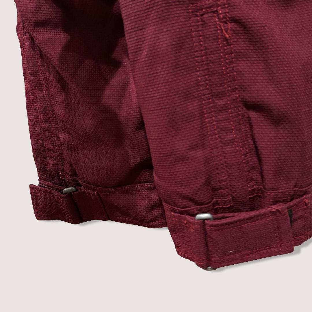 【最高峰】エレッセ スキーウェア サロペット M ボルドー シンサレート 90s