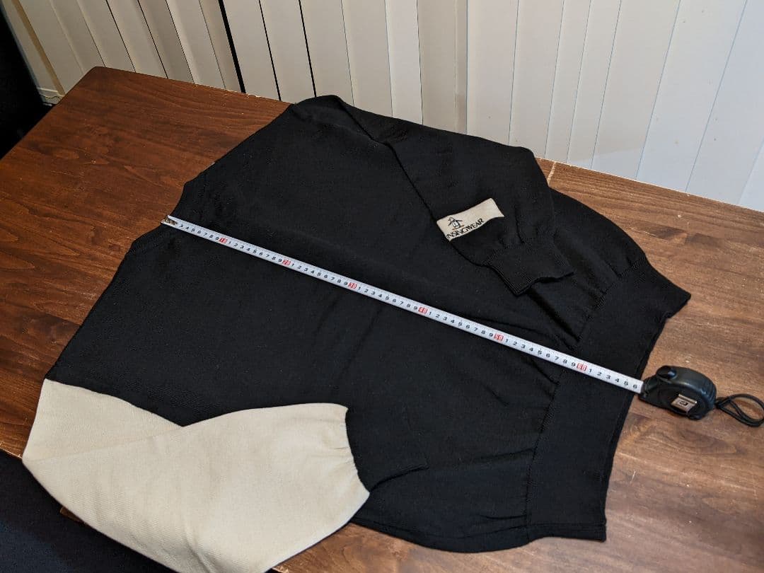 マンシングウェア　プルオーバー　ウール　ニット　ゴルフ　セーター　黒　トレーナー