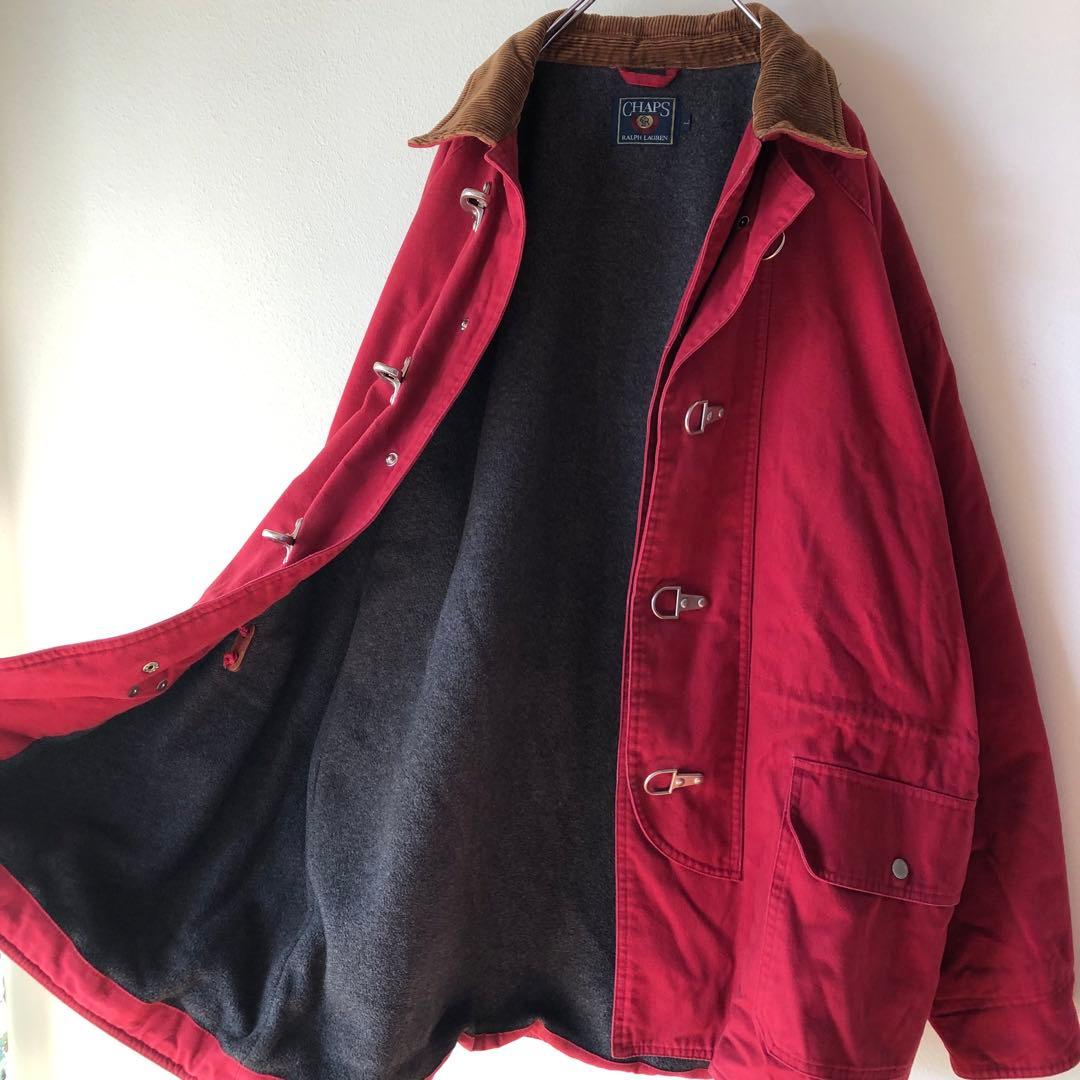 90s CHAPS ラルフローレン ファイヤーマンジャケット 襟コーディロイ