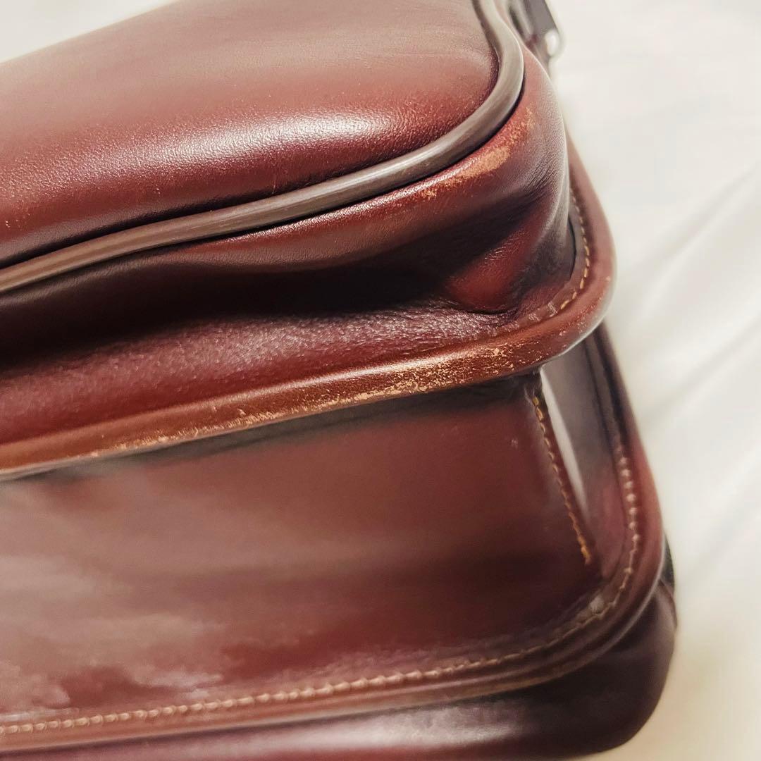 ハートマン レザー ブリーフケース ショルダーバッグ メンズ 茶 2way