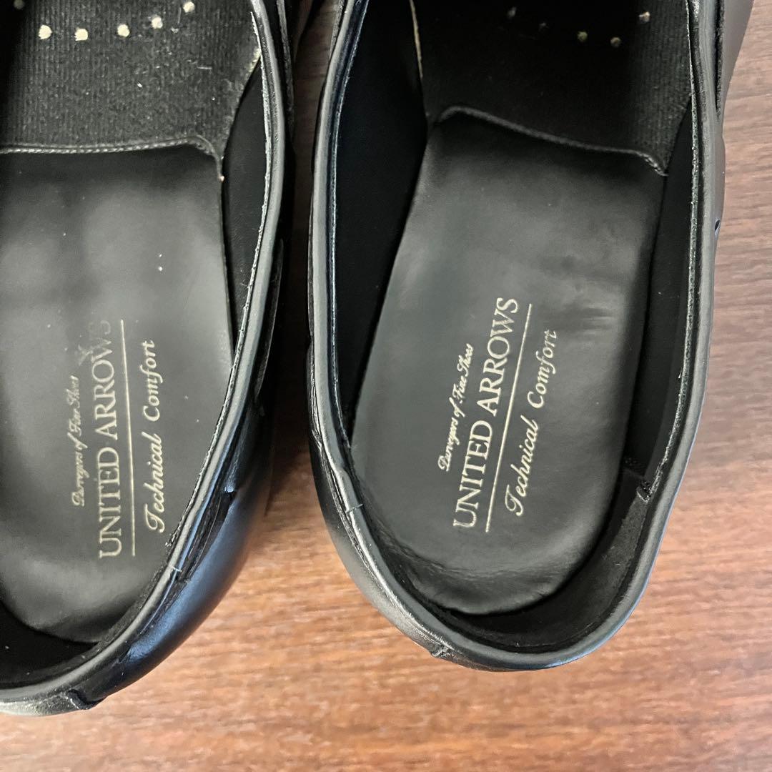 ユナイテッドアローズ　27.5 黒レザータッセルローファー