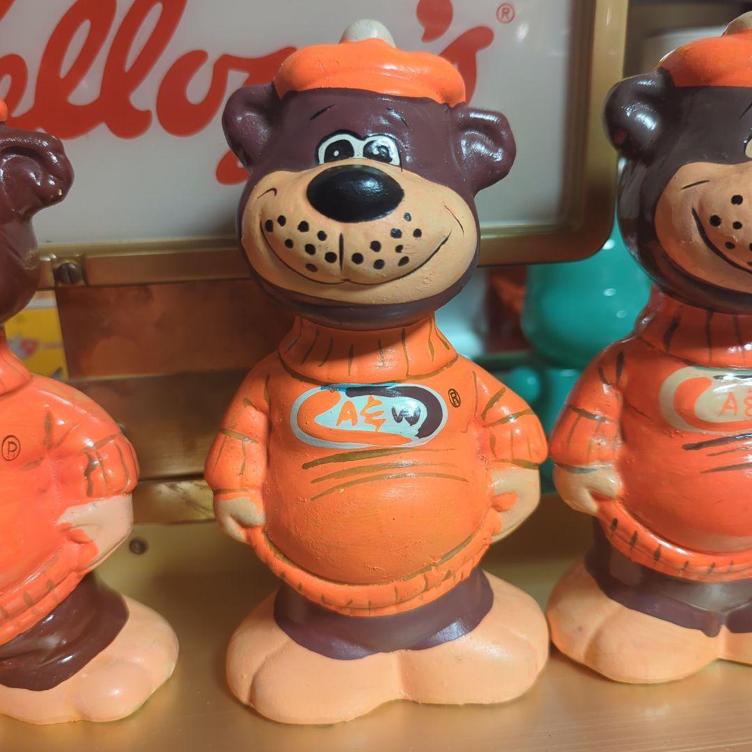 A&W エンダー グレートルートベア ルーティ 貯金箱　4体セット+ぬいぐるみ