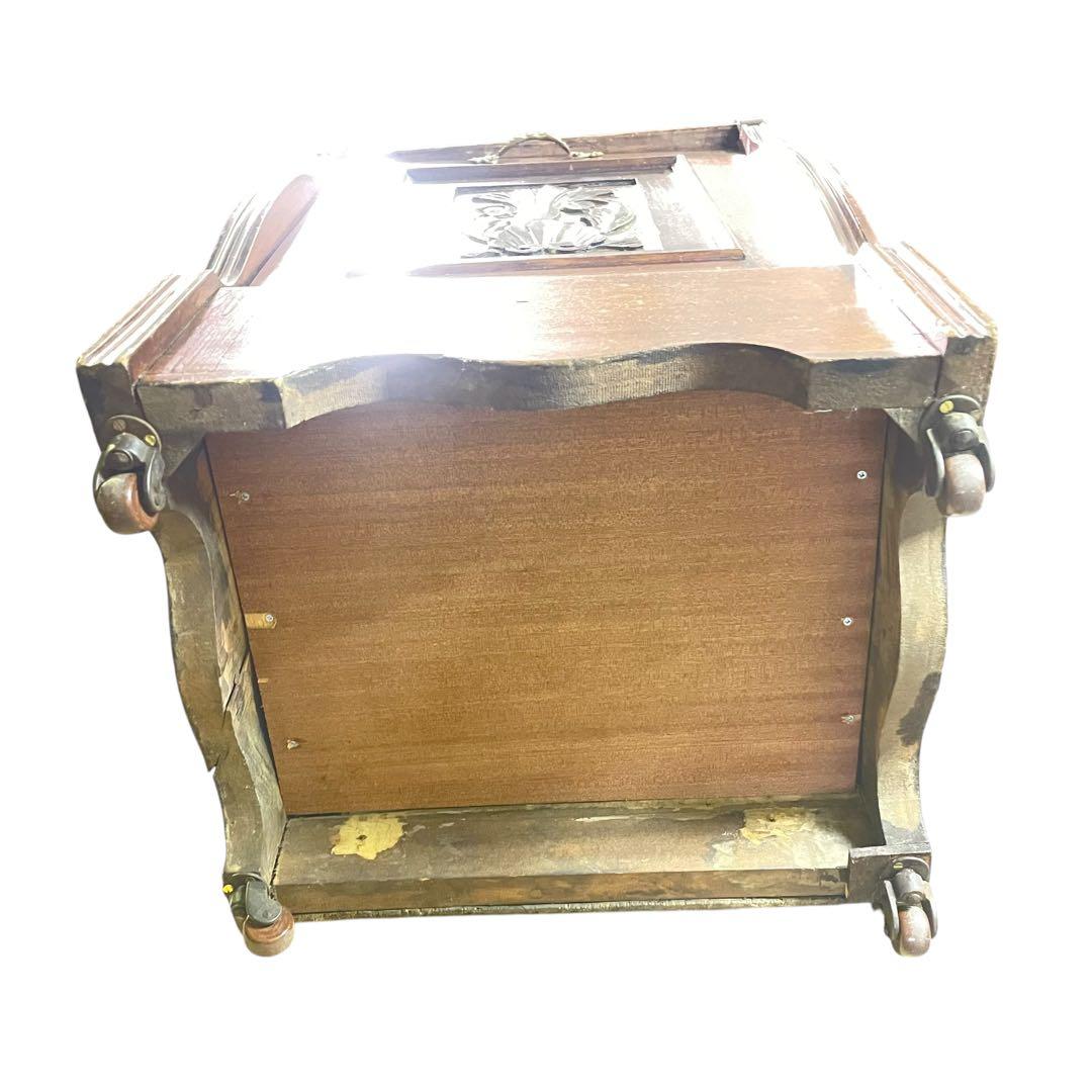 HR618 【アンティーク】英国　家具 コールボックス　ビクトリアンスタイル