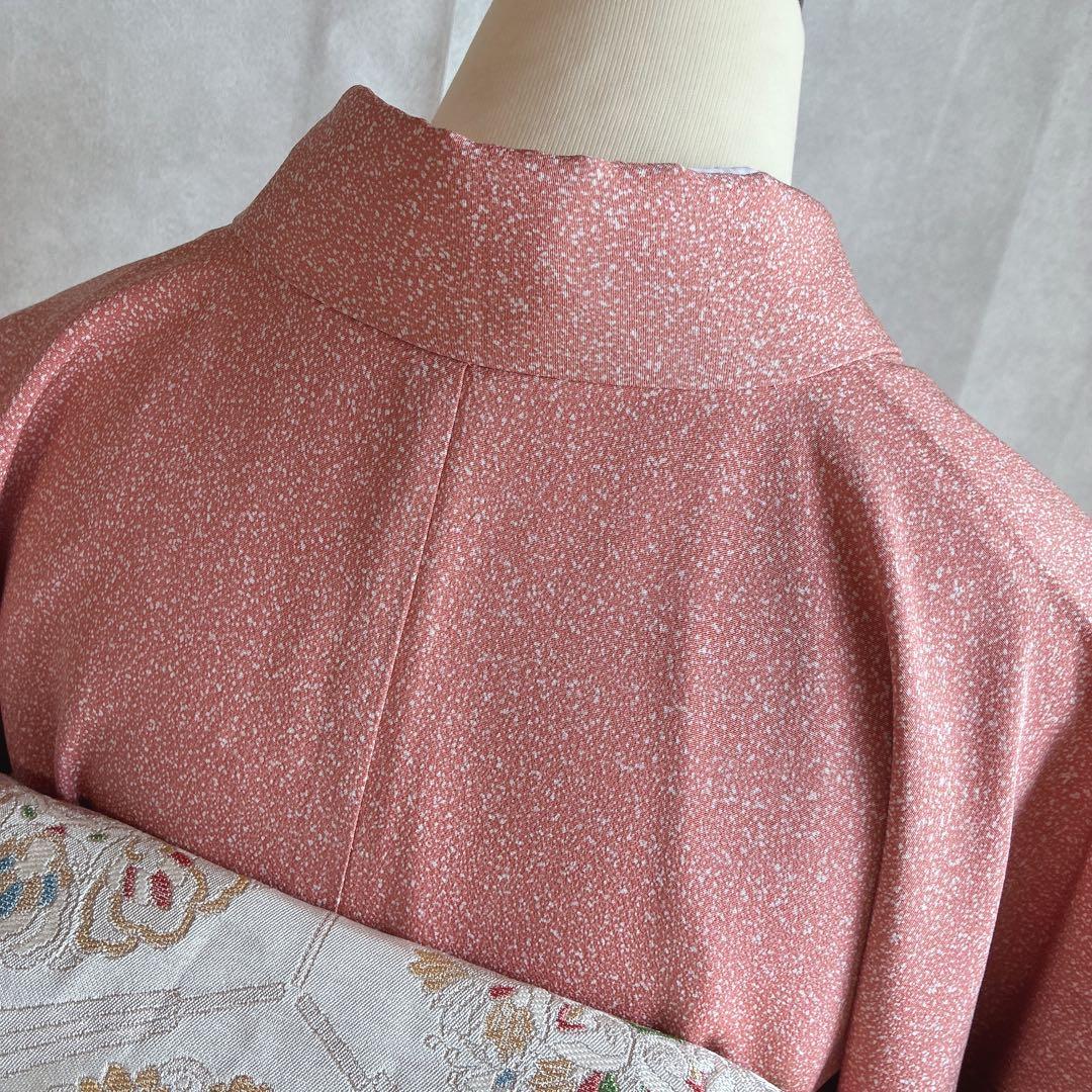 訪問着　フルセット　着物　正絹　トールサイズ　金彩　御所車　古典　G10