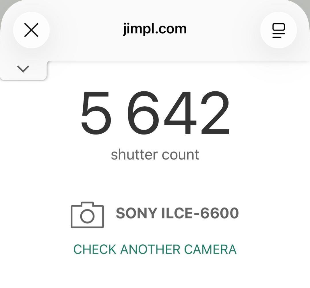【美品・シャッター5642回】SONY α6600 ボディ ミラーレス一眼カメラ