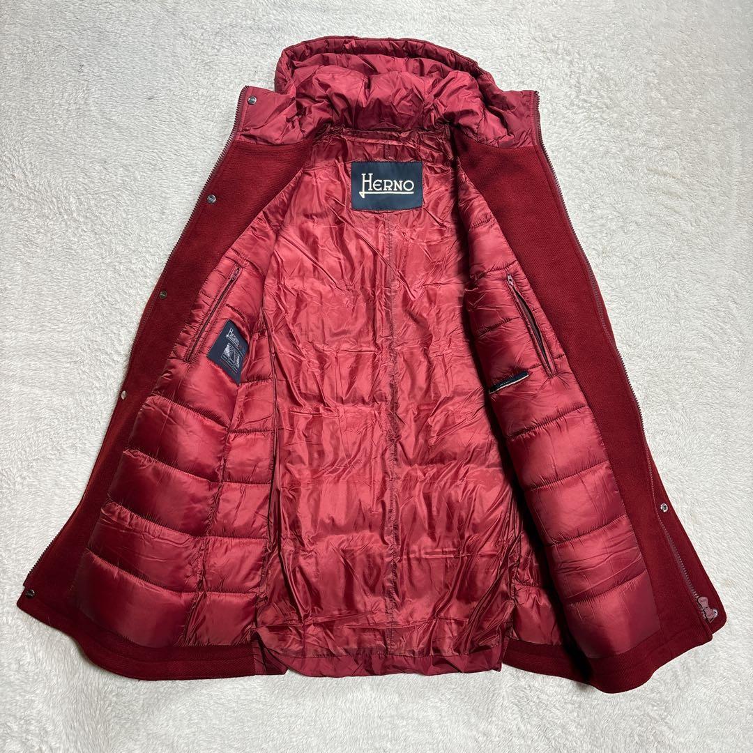 HERNO ヘルノ ダッフルコート ダウンコート ウール 切替 IN-TECH