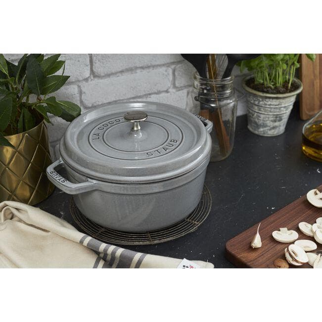 F*A様 staubストウブピコ ココット ラウンド グレー 20cm ホーロー