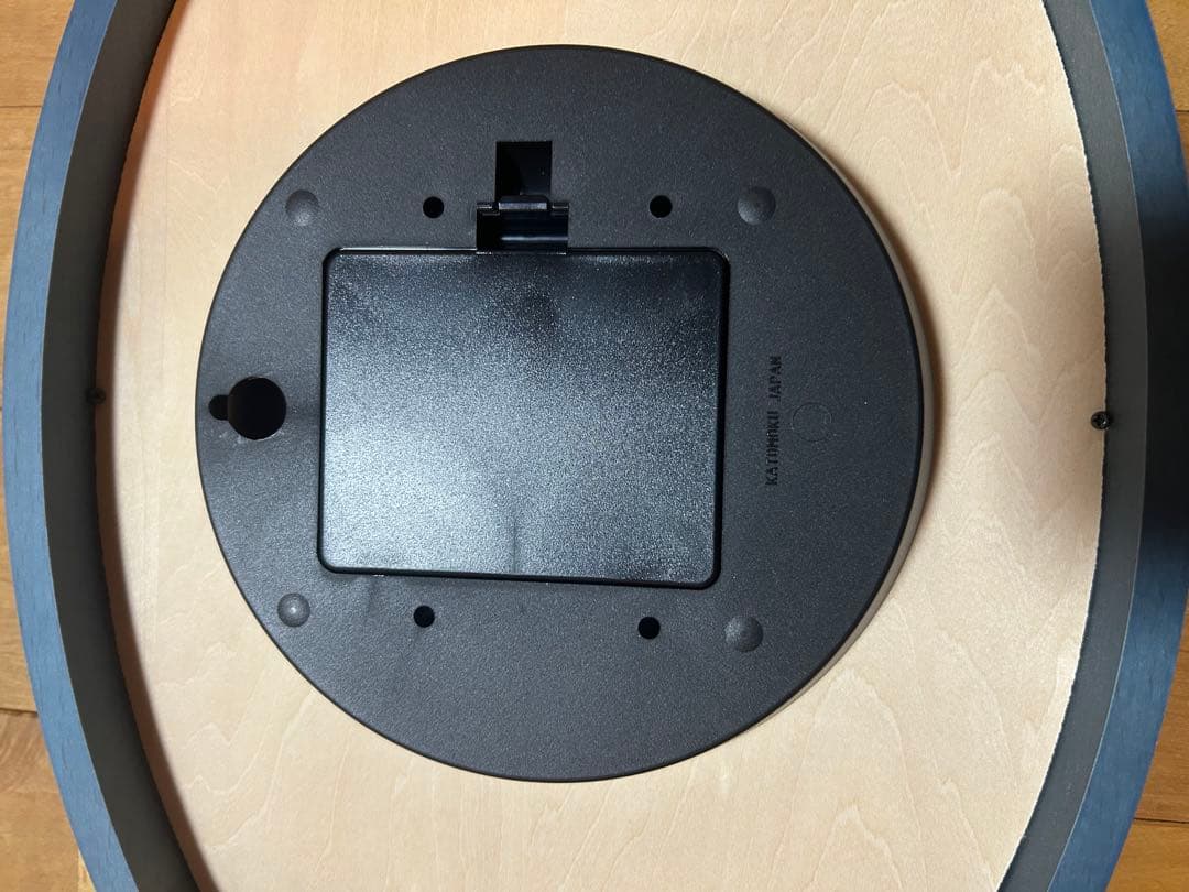 CHAMBRE Wall Clock ナチュラルウッド/ネイビー