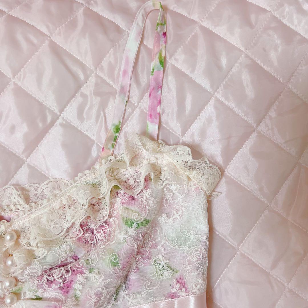 【美品】ジーザスディアマンテ　復活ぼかし薔薇柄　お嫁ワンピース　42