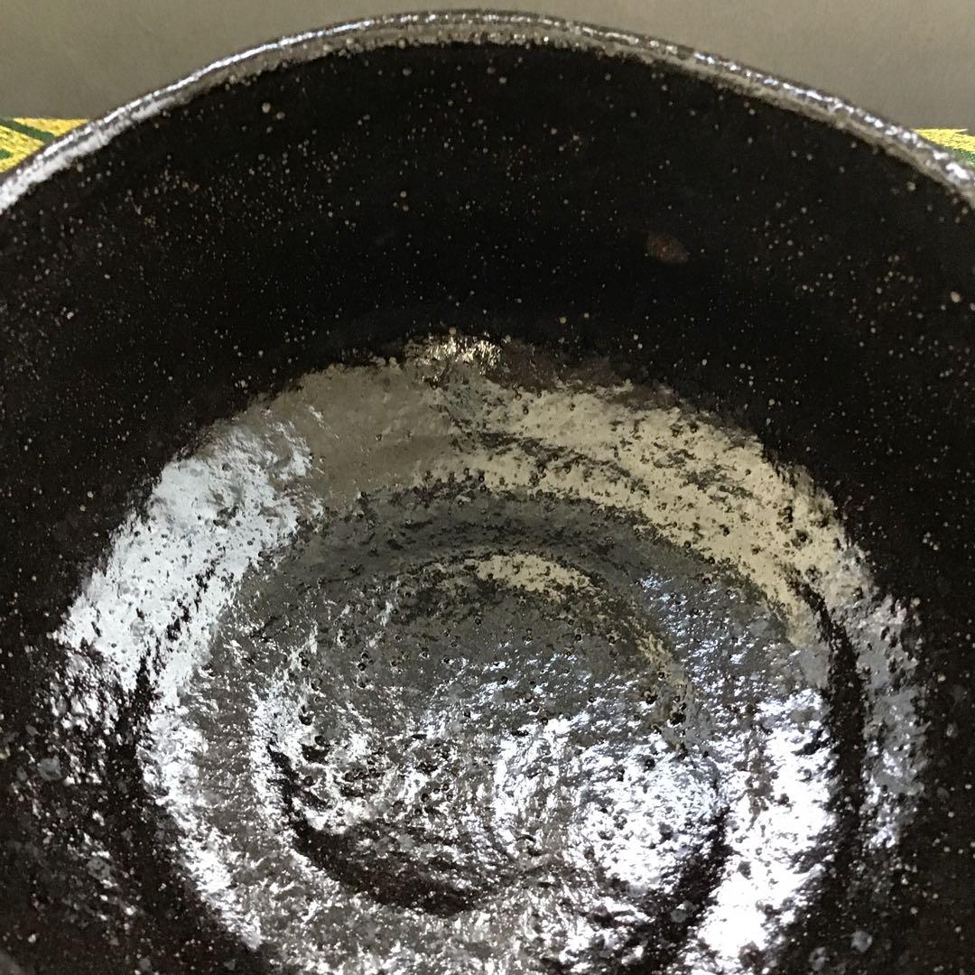 茶道具　黒茶盌　幕釉黒楽　小川裕起夫(長楽の息子)作　共箱　S5CW