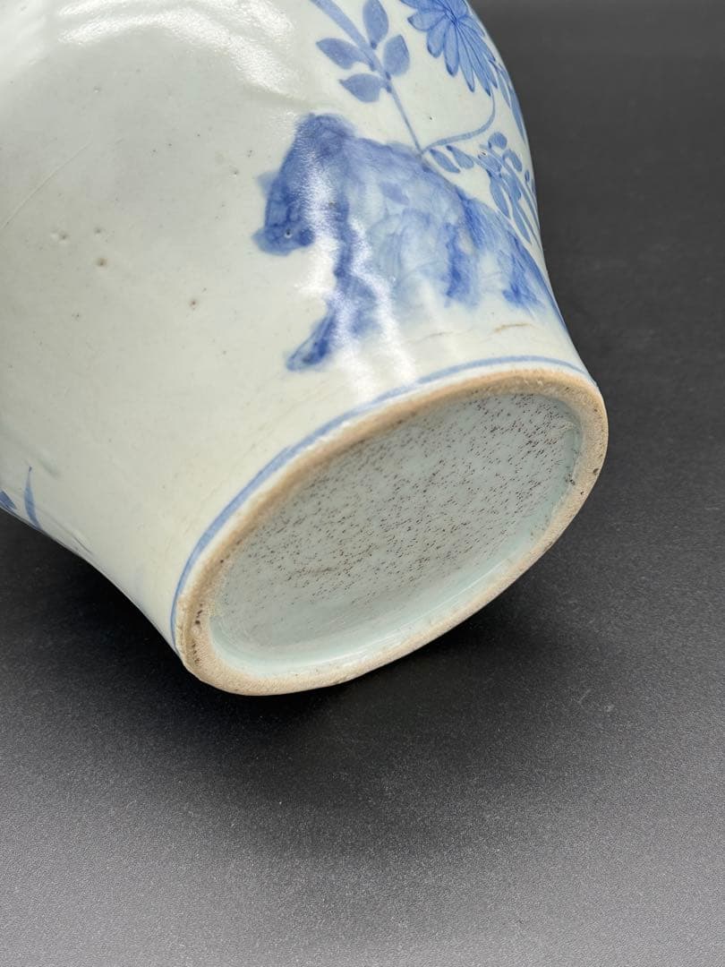 染付　壺　花瓶　花入　時代物　工芸