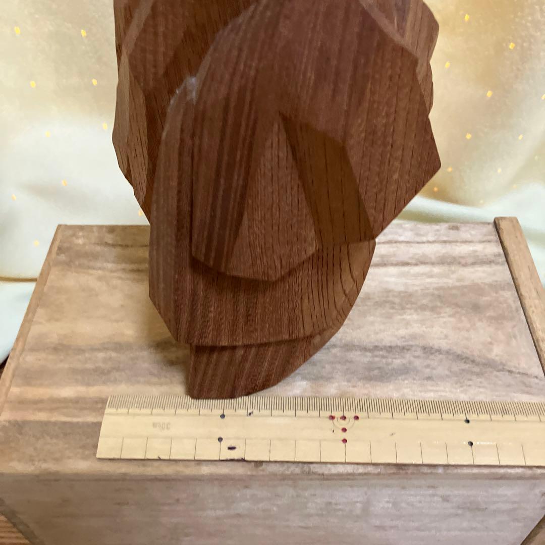 木彫り　猩々　工芸品