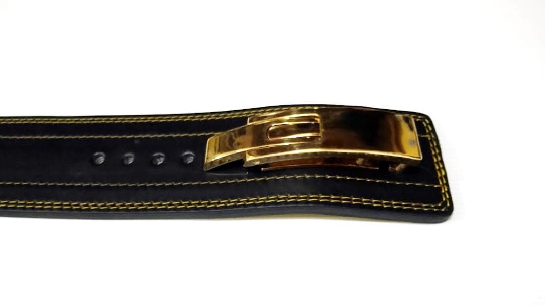 S(GOLD)｜本牛革OEMレバーアクションパワーベルト13mm極厚ハード