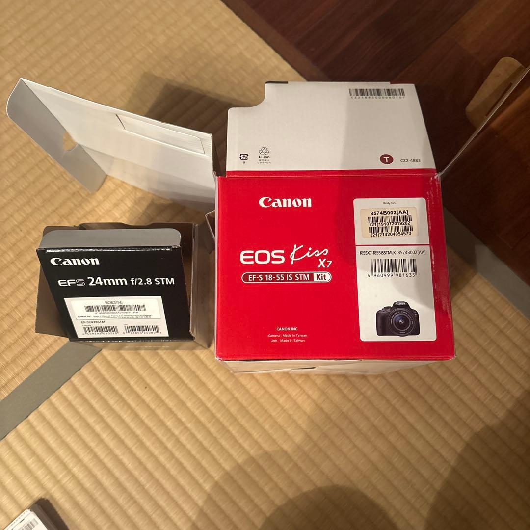 Canon EOS Kiss X7 デジタル一眼レフ2レンズセット、