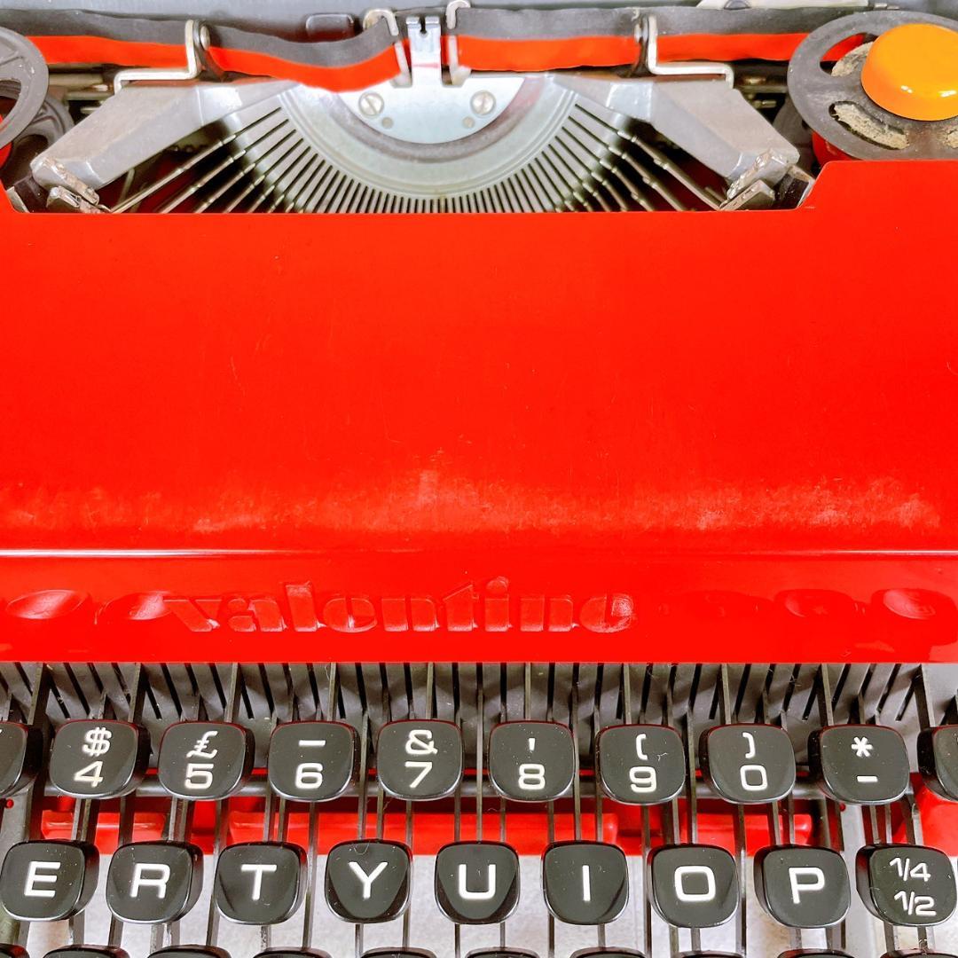 Olivetti Valentine タイプライター 赤 ケース付き 動作未確認