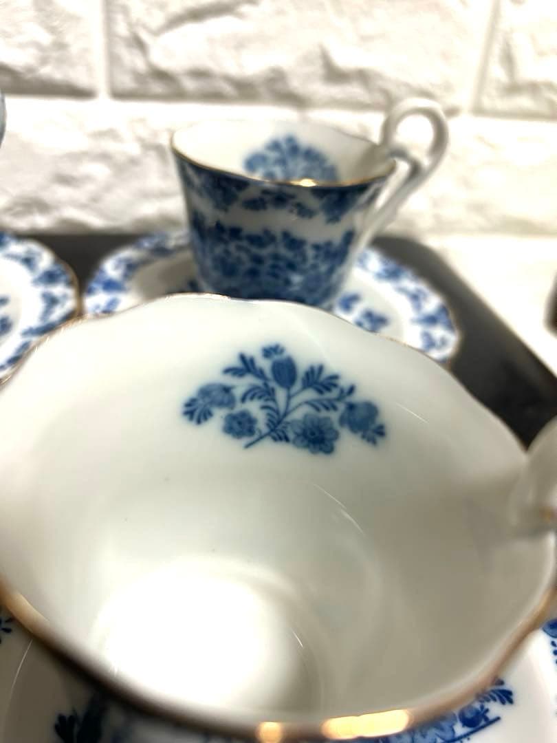 未使用品　寿陶　王冠マーク　クラウンマーク カップ、ソーサー 5セット