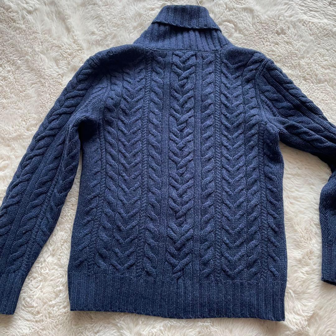 希少/超美品　ポロラルフローレン　M アンゴラ　ケーブルニット　ショール　ヘチマ