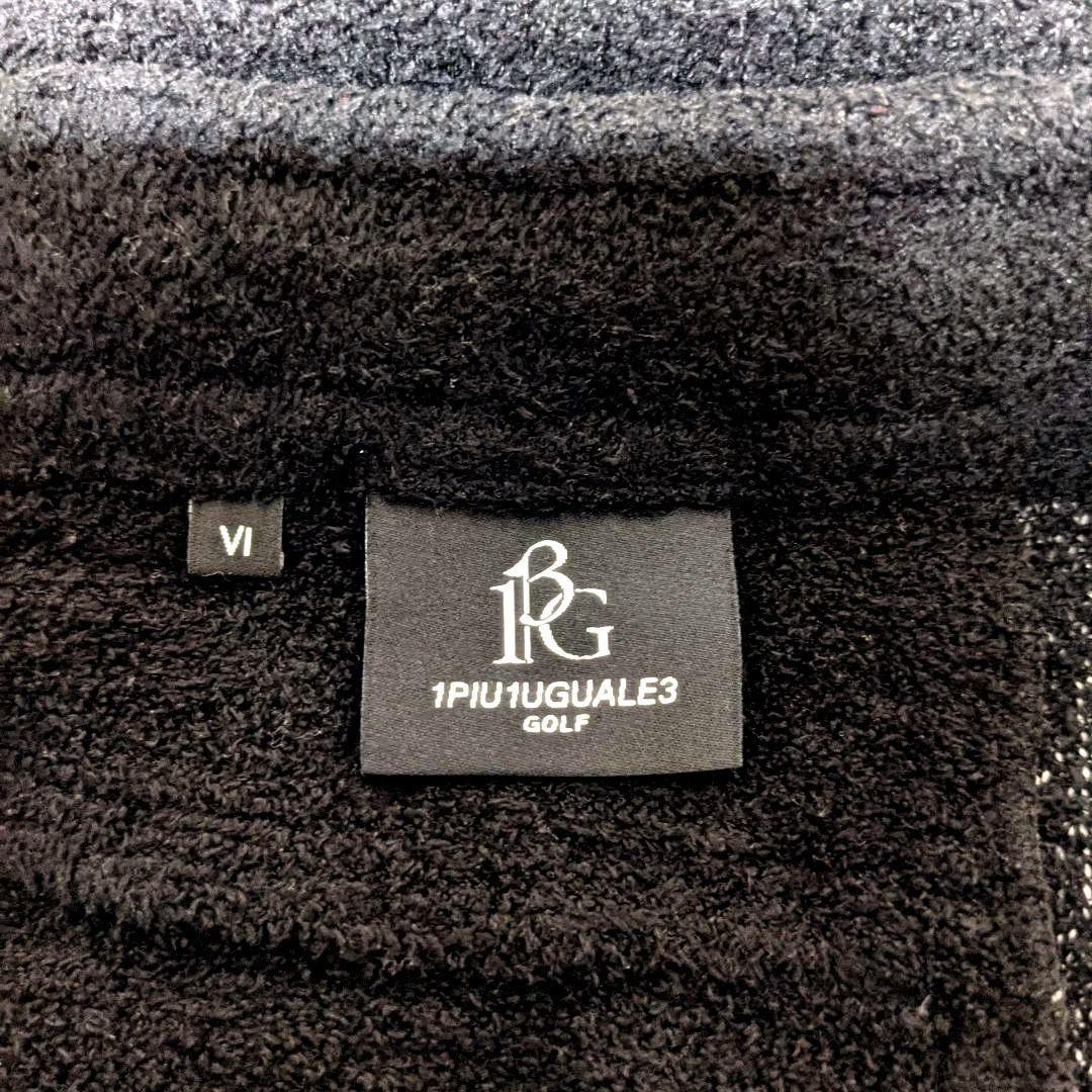 1PIU1UGUALE3 GOLF×戸賀敬城 シャギーリブパンツ XL ブラック