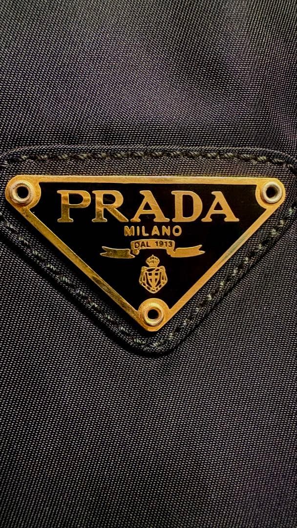 【美品】PRADAチェーン ショルダー トート バッグ ギャランティカード付