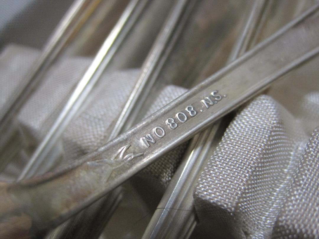 銀メッキ? カトラリー N.S. 24点まとめて ステンレス レトロ