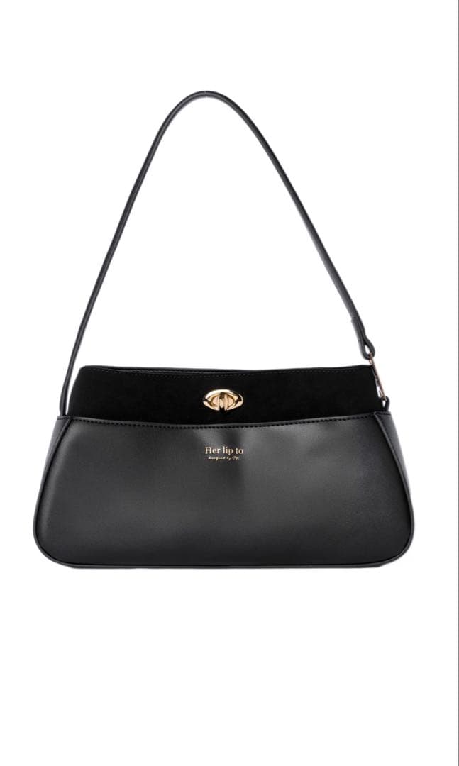 Herlipto Modern Muse Baguette Bag黒