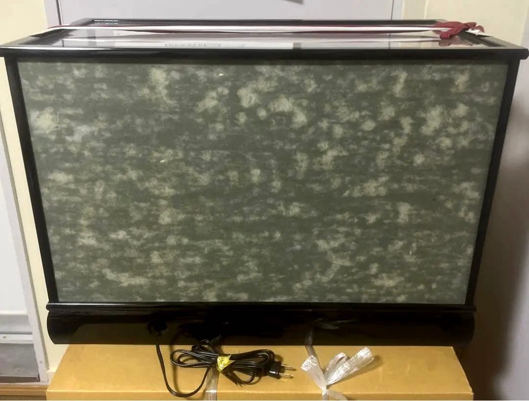 雛人形 三人官女 ぼんぼり.点灯.煌びやかなガラスケース飾り大型配送込み