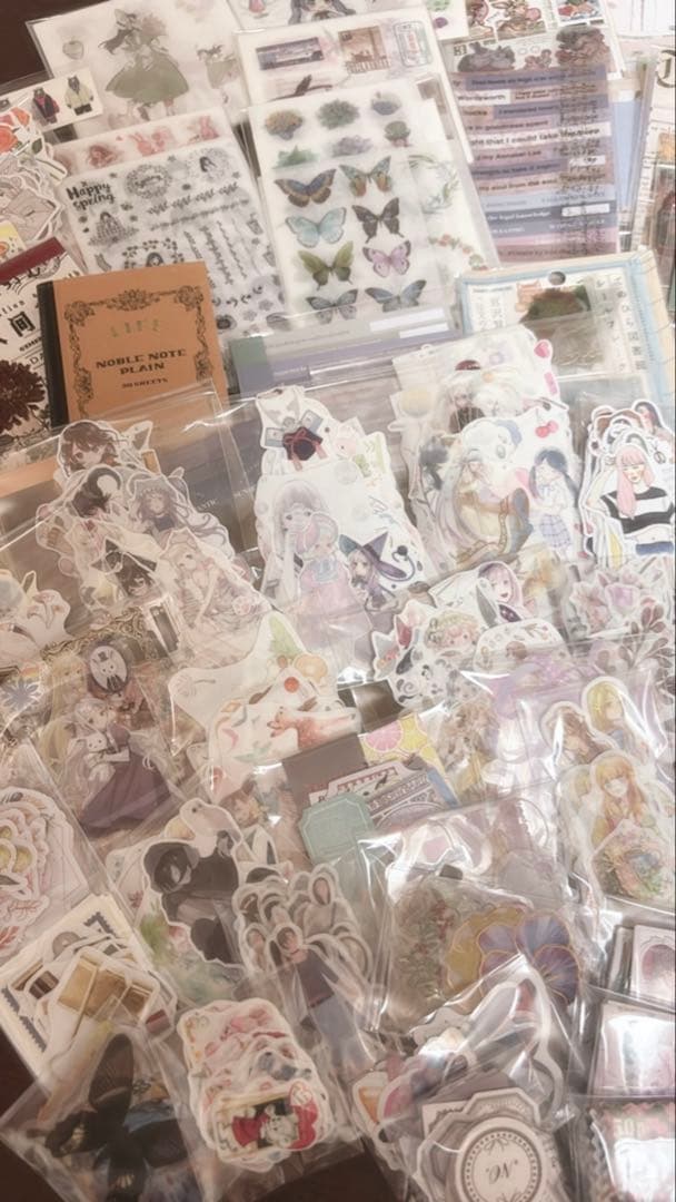 コラージュ 素材 おすそ分け 紙もの シール レトロ まとめ売り セット