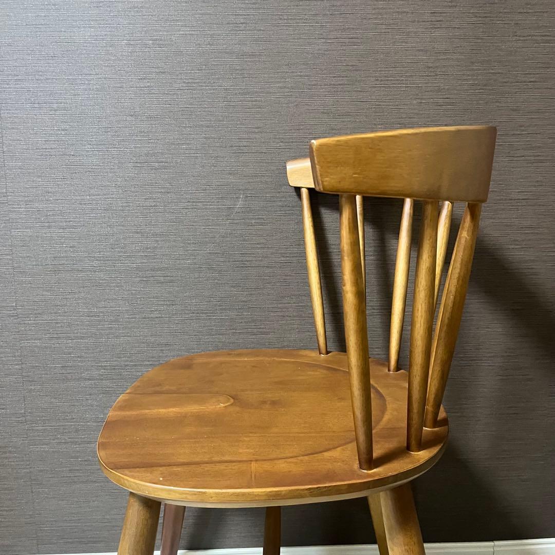 良品　上質木製 ウィンザーチェア　クラシックデザイン・ナチュラルブラウン