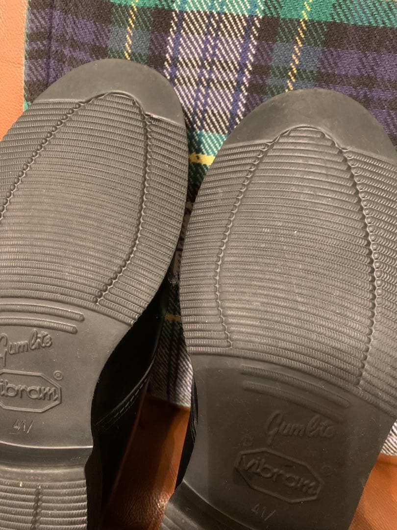 TOOLS AND CONSTRUCTION Uチップシューズ ブラック 41h