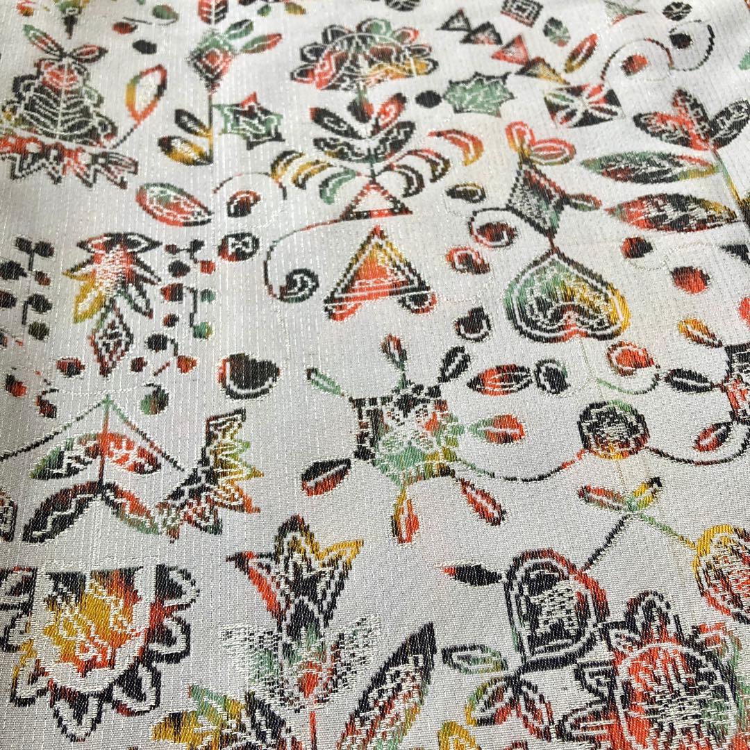 身丈162 セミアンティーク お召　着物　NO6