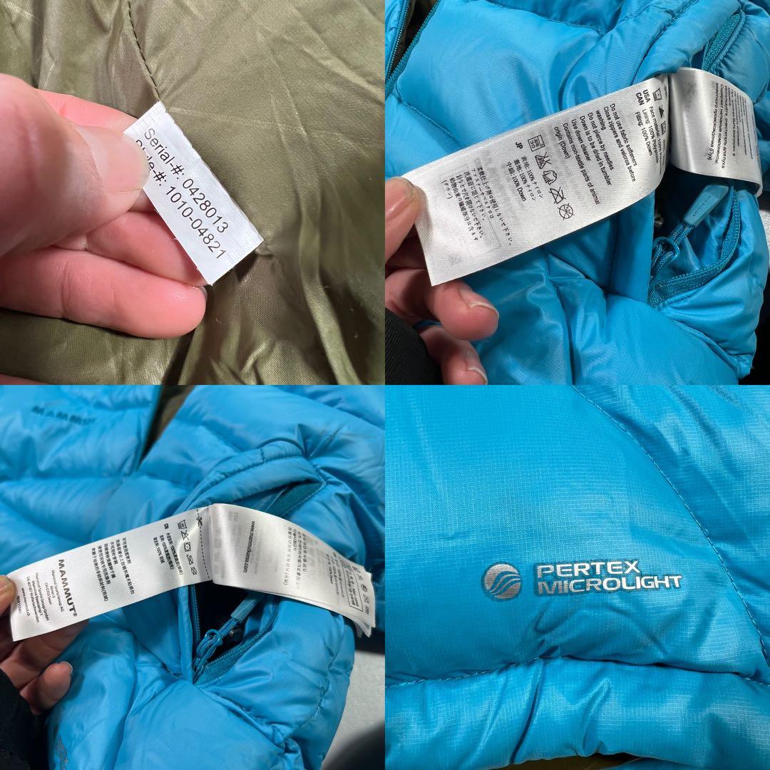 00s mammut 短丈 down puffer jacket y2k 水色