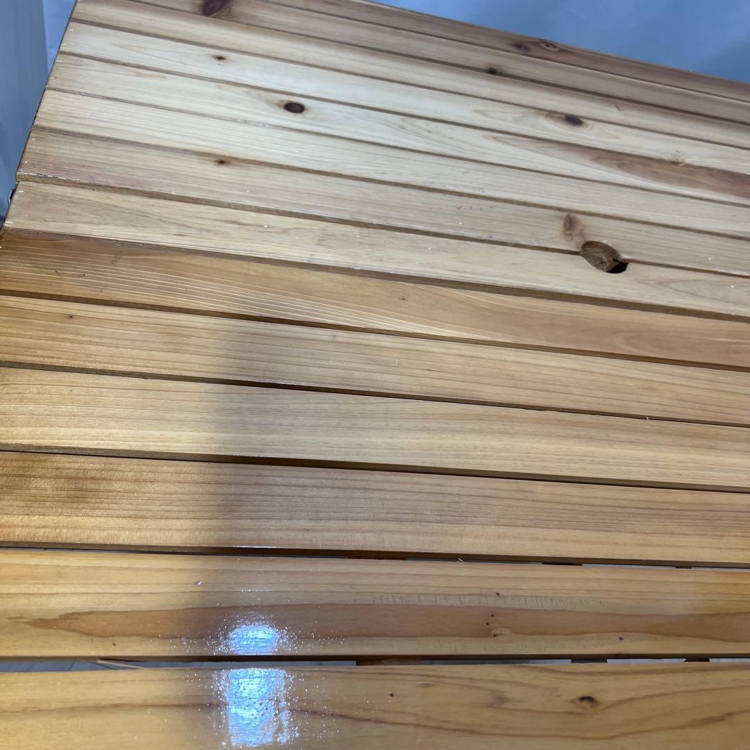 木製 折り畳み ピクニック　テーブルセット 椅子一体型　BBQ アウトドア