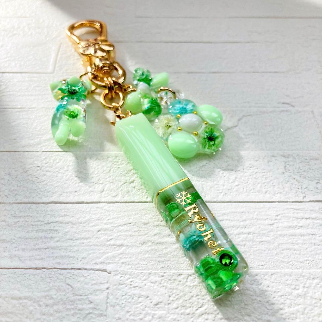 なおページ　Man名入れレジンキーホルダー、チャーム9点