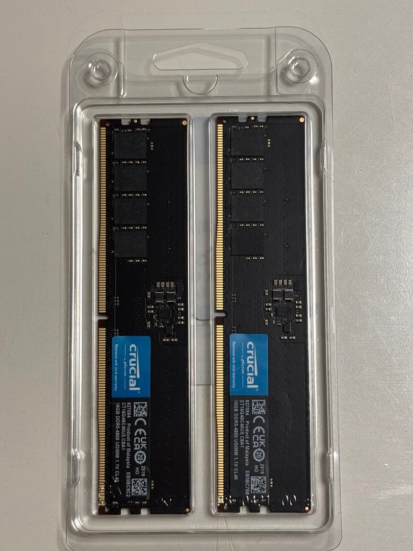 【新品未使用】Crucial 32GB (16GBx2) DDR5-4800
