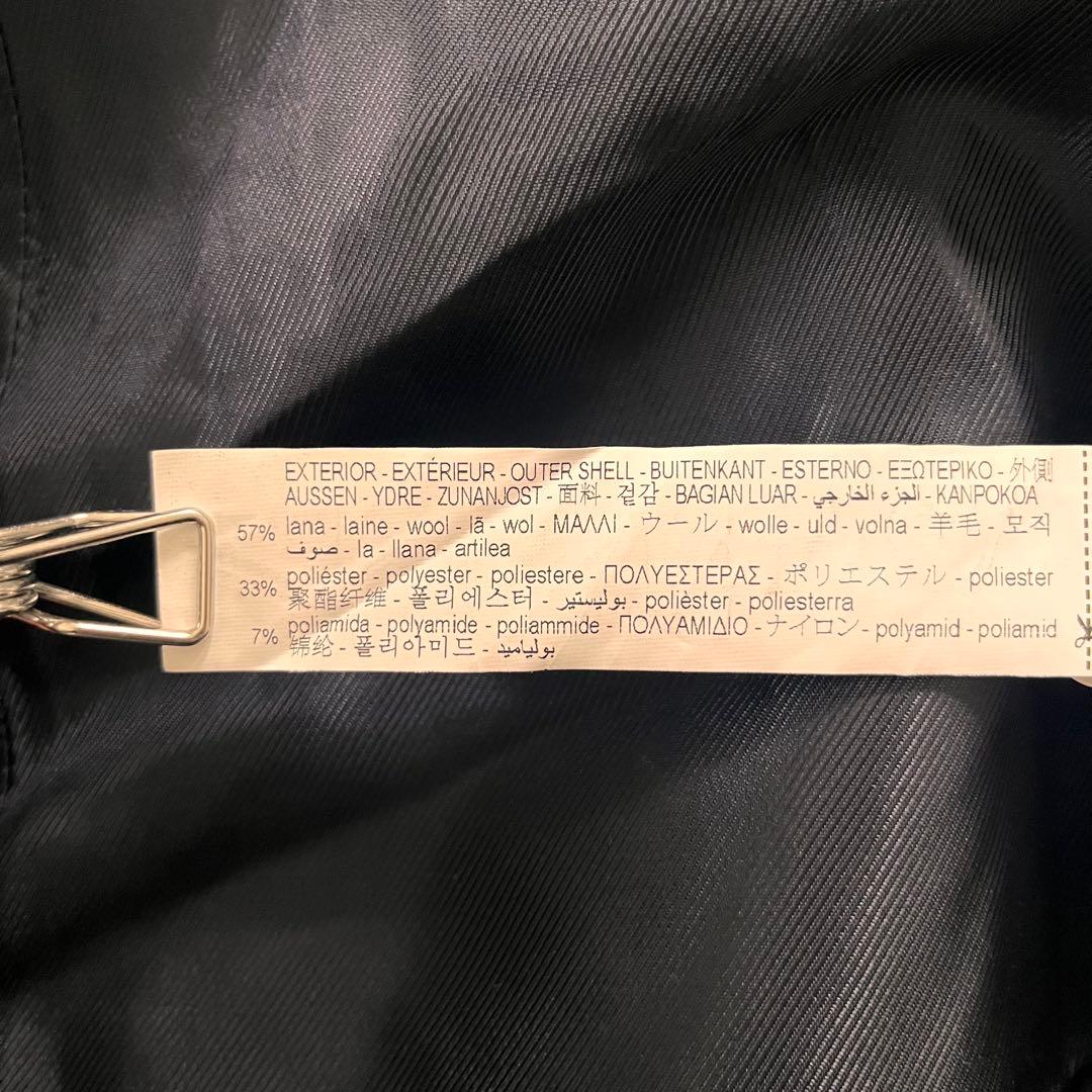 ZARA サイズM ナポレオンコート ダークネイビー ダブルブレスト