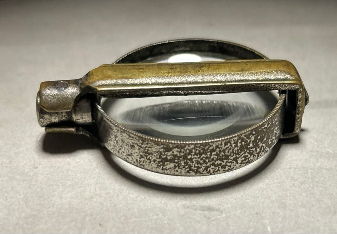 アンティーク コンパクト虫眼鏡