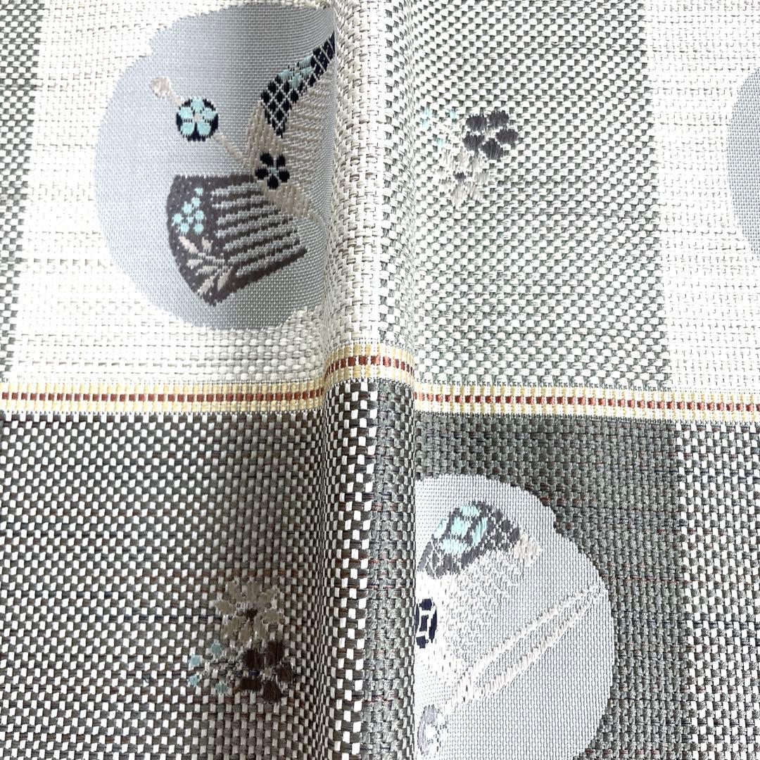 専用帯6201 ●高級 正絹 本場筑前博多織 松葉仕立て 名古屋帯 簪 櫛