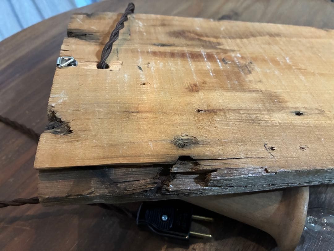 古道具 壁掛けライト 古材 照明 シャビー 古雑貨