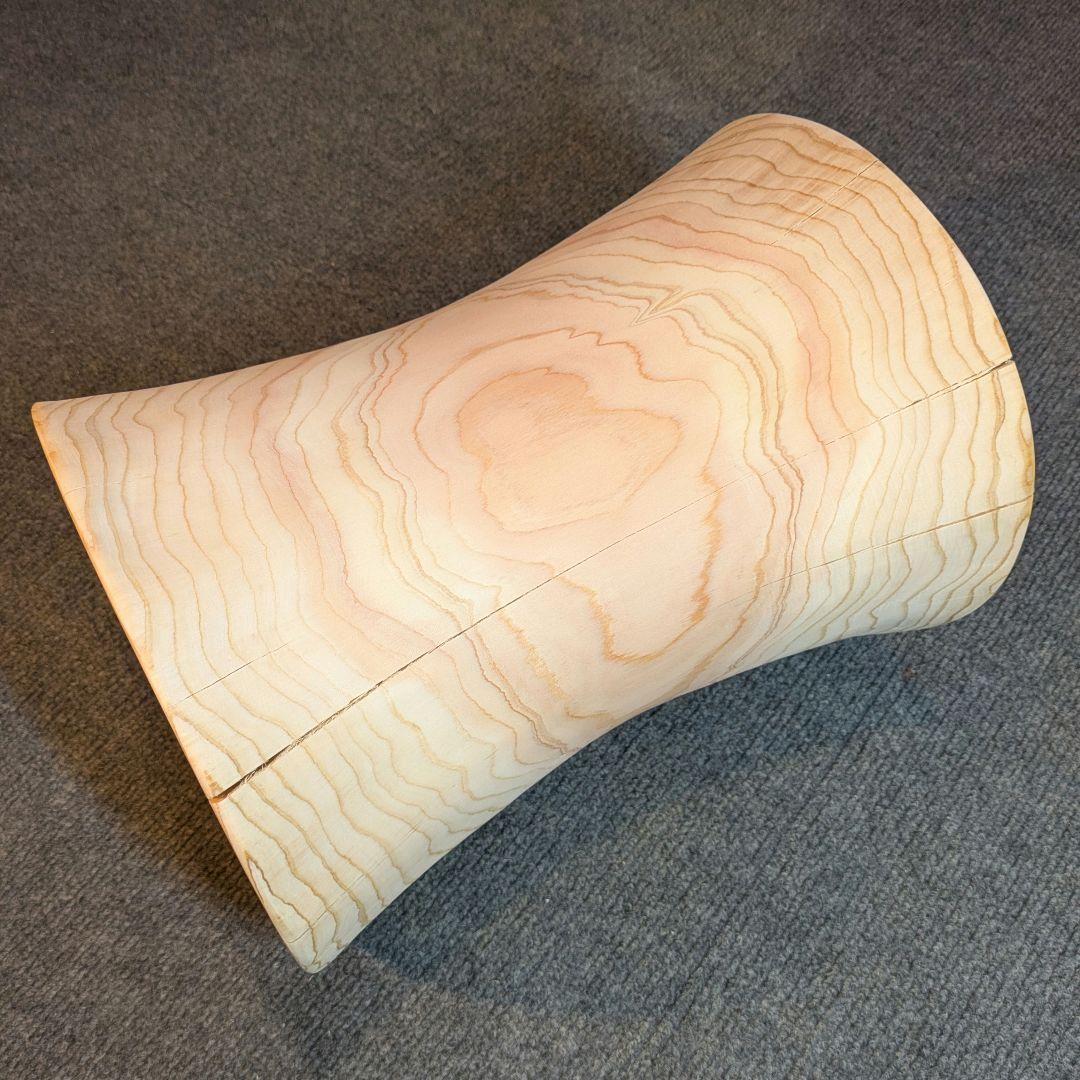 檜　丸太　椅子　スツール　高さ約32.5㎝