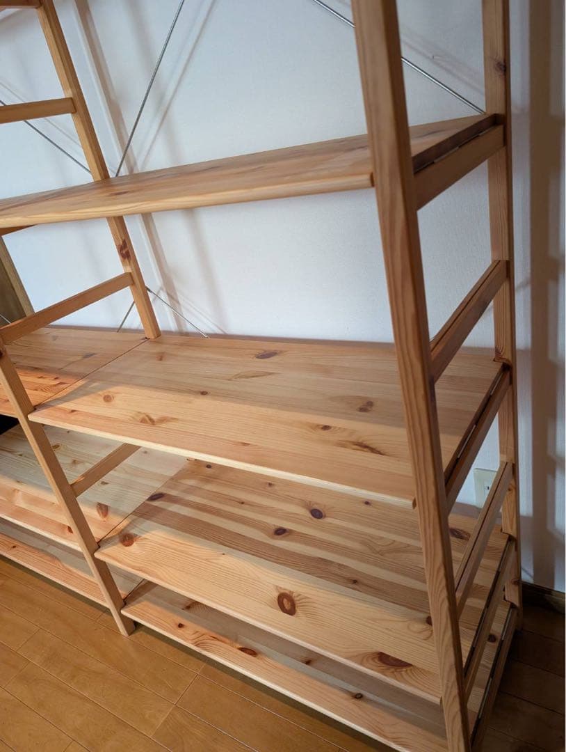 ■送料込■無印良品 MUJI パイン材 ユニットシェルフ 棚板6段 ラック