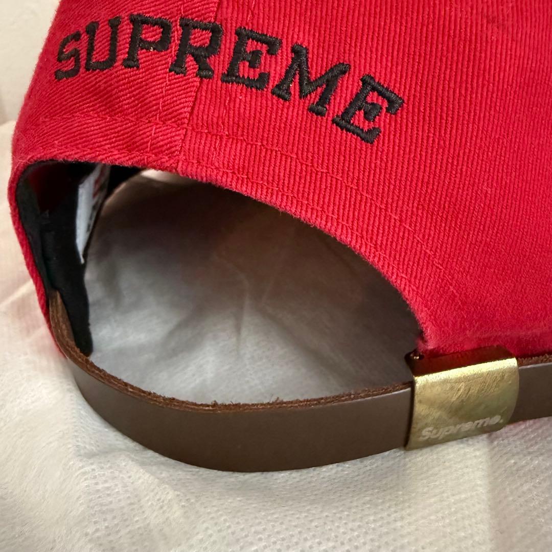 美品‼️シュプリーム ティンバーランド キャップ レッド 希少 コラボ 革ベルト