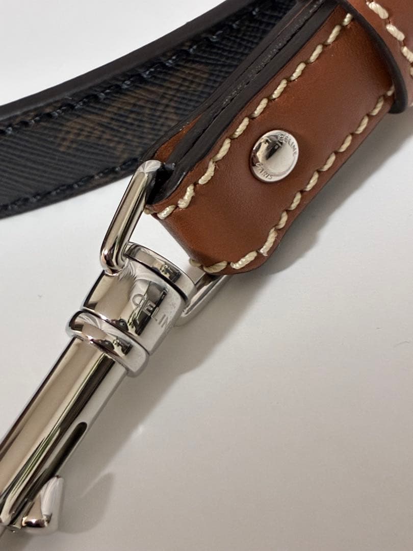 【極美品】セリーヌ　トリオンフ　首輪　リードトップセット　ドッグカラー　現行