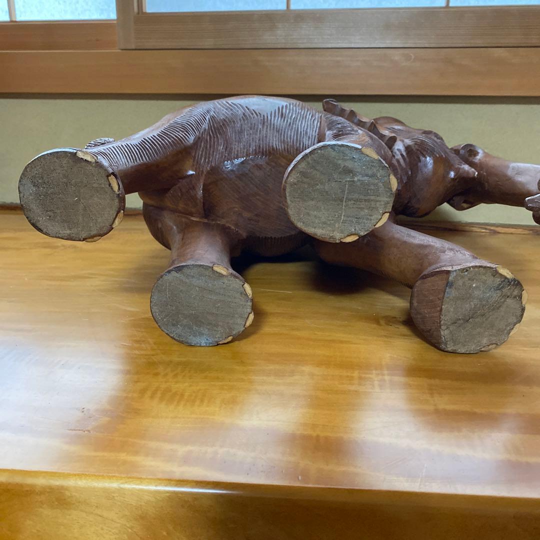 木製の像　インテリア　置き物 オブジェ アンティーク