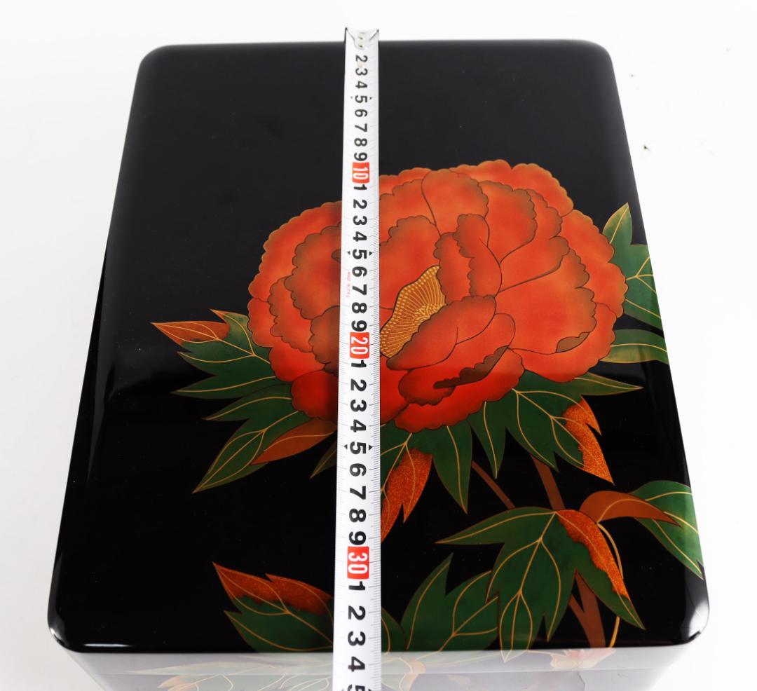 輪島塗　木谷信夫 文庫 蒔絵 文箱 硯箱