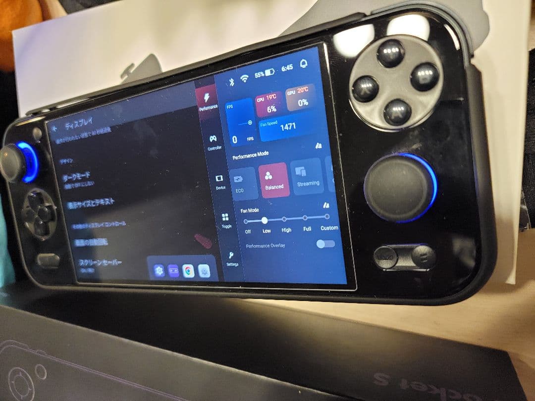 AYANEO Pocket S 12GB 128GB ブラック　液晶漏れあり