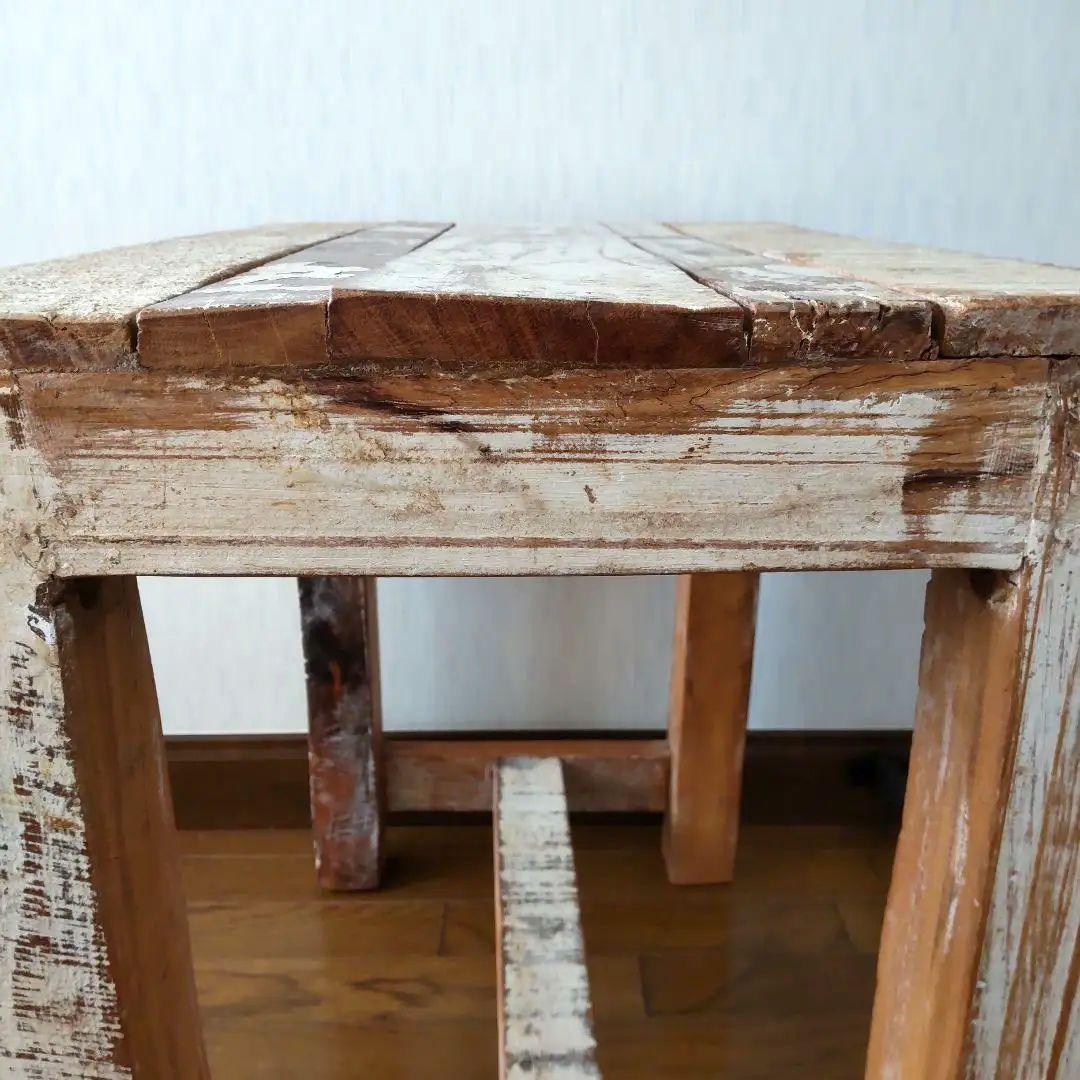 古木 天然木 テーブル 机 台 ブロカント ヴィンテージ 家具 古道具