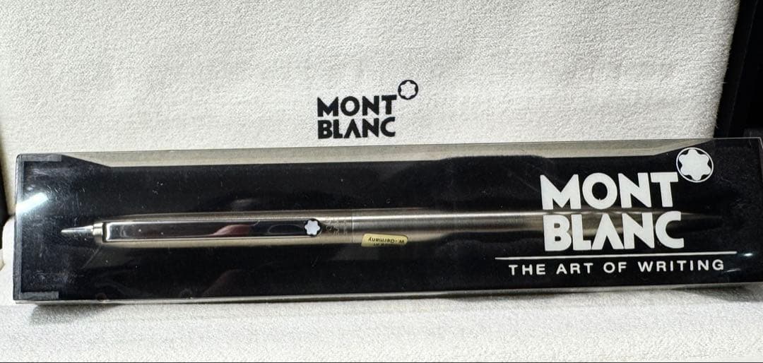 【新品未使用】MONT BLANC シルバーボールペンスリムライン