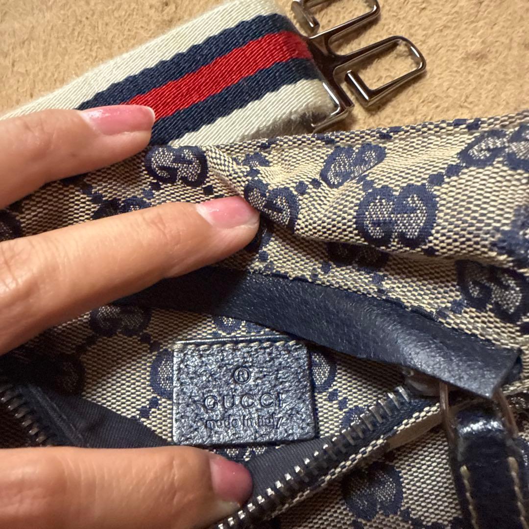 グッチ GUCCI ウエストバッグ シェリーライン 28566 GG キャンバス